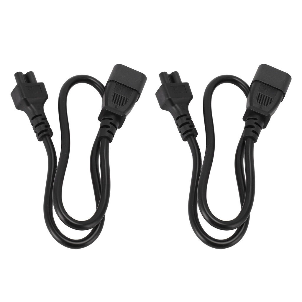 60 cm:n IEC 320 C14 uros - IEC320 C5 naaras -sovitinkaapeli Universal C14 - C5 -virtapistokemuunninkaapeli hinta ja tiedot | Adapterit | hobbyhall.fi