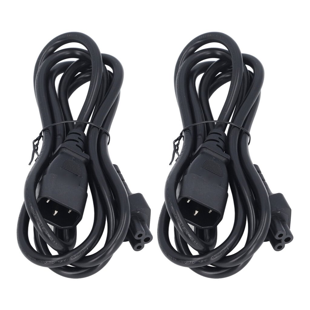 IEC320 C14 - IEC320 C5 Virtajohdot 1,8 m Pituus 2,5A-10A 2500 W kannettavan tietokoneen lampun kaiuttimelle tulostimen kameravaaka hinta ja tiedot | Adapterit | hobbyhall.fi