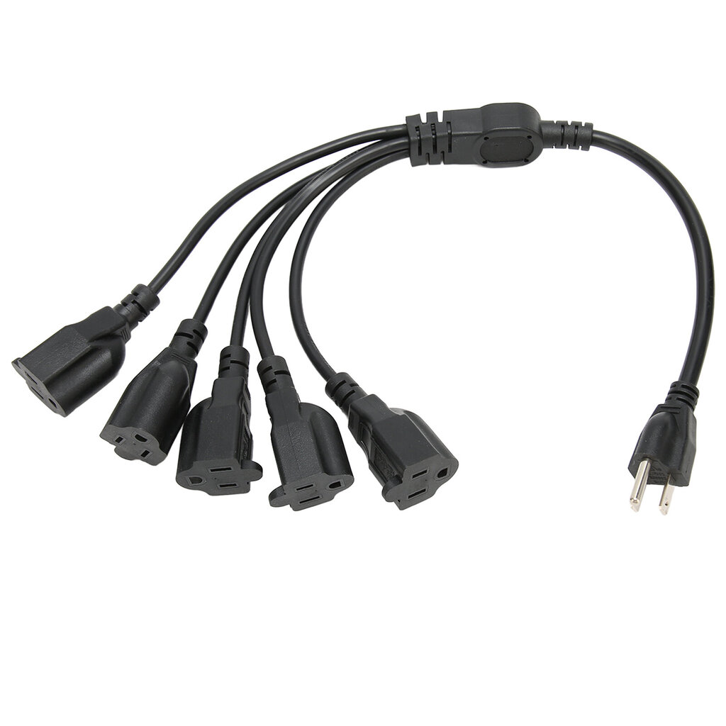 3-piikkinen 1–5 pistorasiavirtajohto Heavy Duty 16AWG 18AWG 5-suuntainen virtajohdon jakaja tietokoneen LED-lavavalolle hinta ja tiedot | Adapterit | hobbyhall.fi