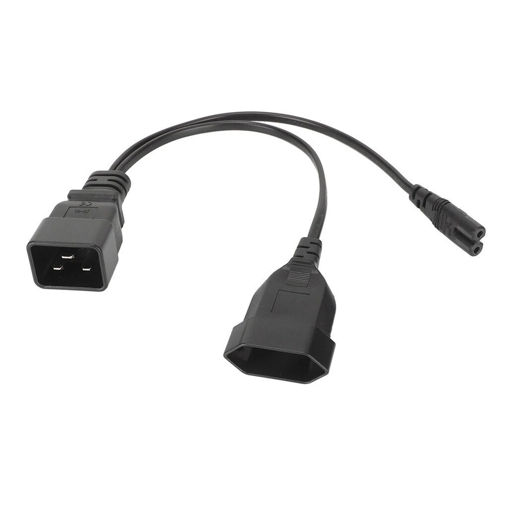 IEC320 C20–IEC320 C7 naaraspuoliset virtajohdot ammattikäyttöön raskaaseen Y-jakaja-sovitinkaapeli tietokoneeseen HDTV hinta ja tiedot | Adapterit | hobbyhall.fi