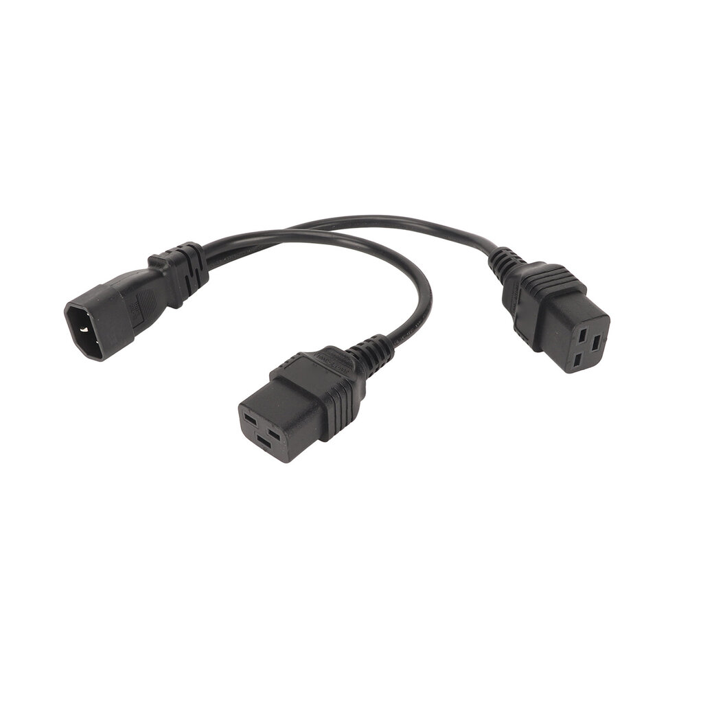 IEC320 C14 - Dual IEC320 C19 -virtajohto IEC320 C14 - Dual C19 Y -jakajavirtakaapeli 10A 12,6 tuumaa hinta ja tiedot | Adapterit | hobbyhall.fi