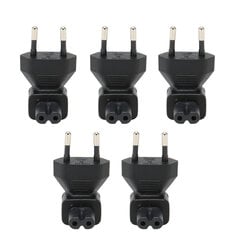 5 kpl IEC320 C7 virtasovittimen uros IEC320 C7 naaras virtapistokkeen sovittimen kyynärpää 125- hinta ja tiedot | Adapterit | hobbyhall.fi