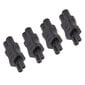 4 kpl IEC320 C6 - IEC320 C7 virtasovitin Plug and Play PDU-kotelon virtamuunnin kannettavalle tietokoneelle hinta ja tiedot | Adapterit | hobbyhall.fi