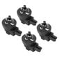 4 kpl 3-nastainen pistoke IEC 320 C5 -virtalähteeseen Universal Standard Computer Power Adapter 100- hinta ja tiedot | Adapterit | hobbyhall.fi