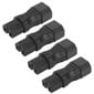 4 kpl IEC320 C14 - IEC320 C15 virtalähde IEC320 C14 - C15 virtasovittimen liitin kannettavalle PDU-palvelimelle UPS-liitin hinta ja tiedot | Adapterit | hobbyhall.fi