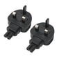 2 kpl IEC 320 C7 -virtalähde Universal Standard Heavy Duty -tietokoneen virtalähde 100- hinta ja tiedot | Adapterit | hobbyhall.fi