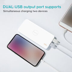 ROMOSS Pulse10 Power Bank 10000mAh valkoinen hinta ja tiedot | Adapterit | hobbyhall.fi