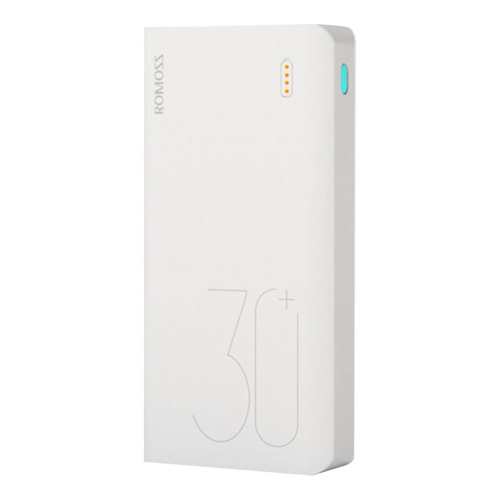 ROMOSS Sense 8+ Power Bank 30000mAh valkoinen hinta ja tiedot | Adapterit | hobbyhall.fi