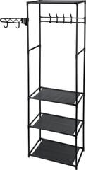 Eteisen kaappi Storage Solutions, musta hinta ja tiedot | Eteisen lipastot | hobbyhall.fi