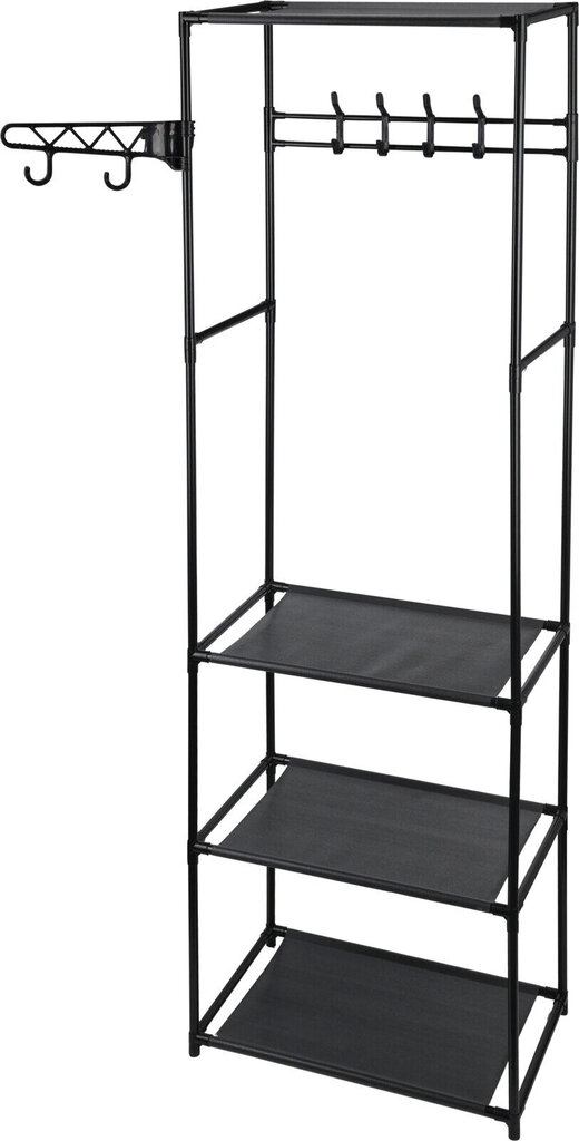 Eteisen kaappi Storage Solutions, musta hinta ja tiedot | Eteisen lipastot | hobbyhall.fi