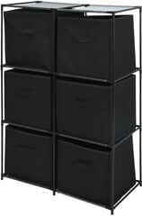 Hylly säilytysratkaisuilla Storage Solutions, musta hinta ja tiedot | Hyllyt | hobbyhall.fi