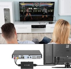 Rca-Hdmi-muunnin, komposiitti-HDMI-sovitin, 1080p Pal/ntsc tuki hinta ja tiedot | Adapterit | hobbyhall.fi