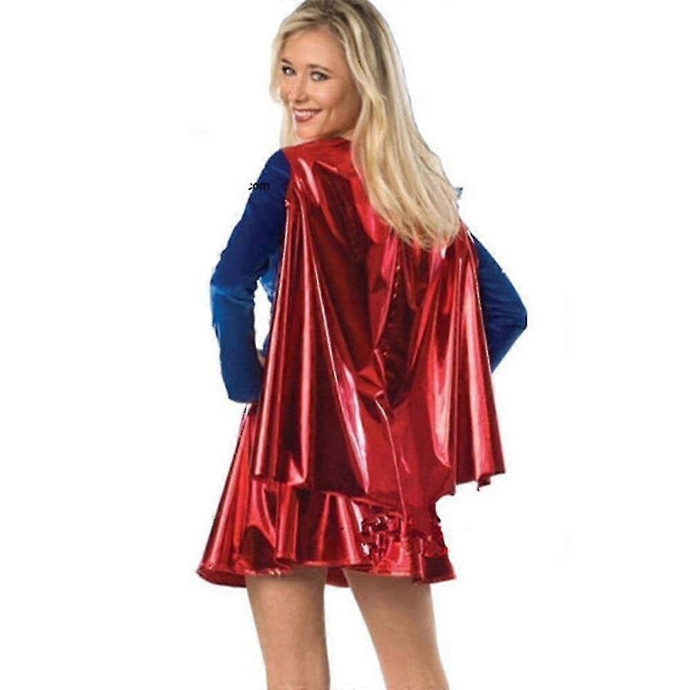 Naisen Supergirl TV Show Cosplay puku mekko Halloween roolileikkiä varten Party hinta ja tiedot | Naamiaisasut | hobbyhall.fi