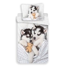 Husky -pussilakanasetti, 140 x 200 cm + 1 tyynyliina 70 x 90 cm hinta ja tiedot | Vuodevaatteet lapsille | hobbyhall.fi