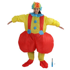 Aikuisten puhallettava Big Ass Clown -asu vedenpitävä klovni puhallettava Cosplay-asu 150-190 cm hinta ja tiedot | Puhallettavat vesilelut ja uima-asusteet | hobbyhall.fi