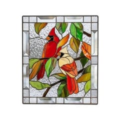 Cardinal Stained Window Panel Lasi-ikkuna ripustetaan seinän koristeluun hinta ja tiedot | Ikkunan tummennuskalvot | hobbyhall.fi