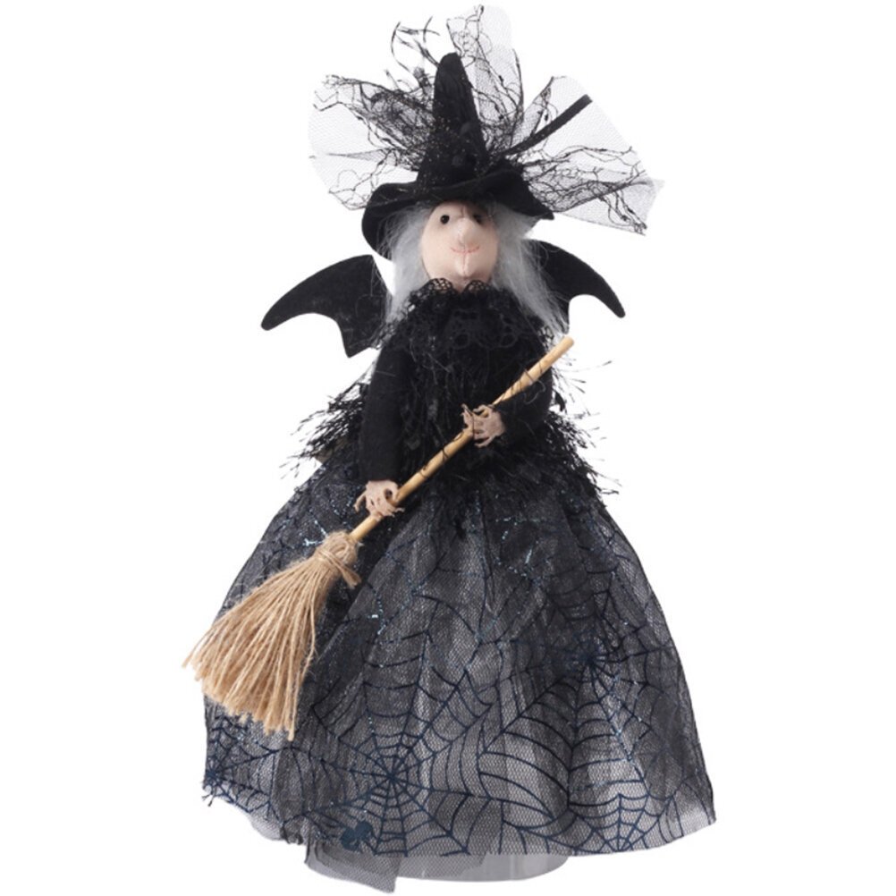 Halloween Veil Witch ja hämähäkinverkko hame nukke Halloween pöytäkoriste juhlasisustus Haunted House Rekvisiitta hinta ja tiedot | Naamiaisasut | hobbyhall.fi