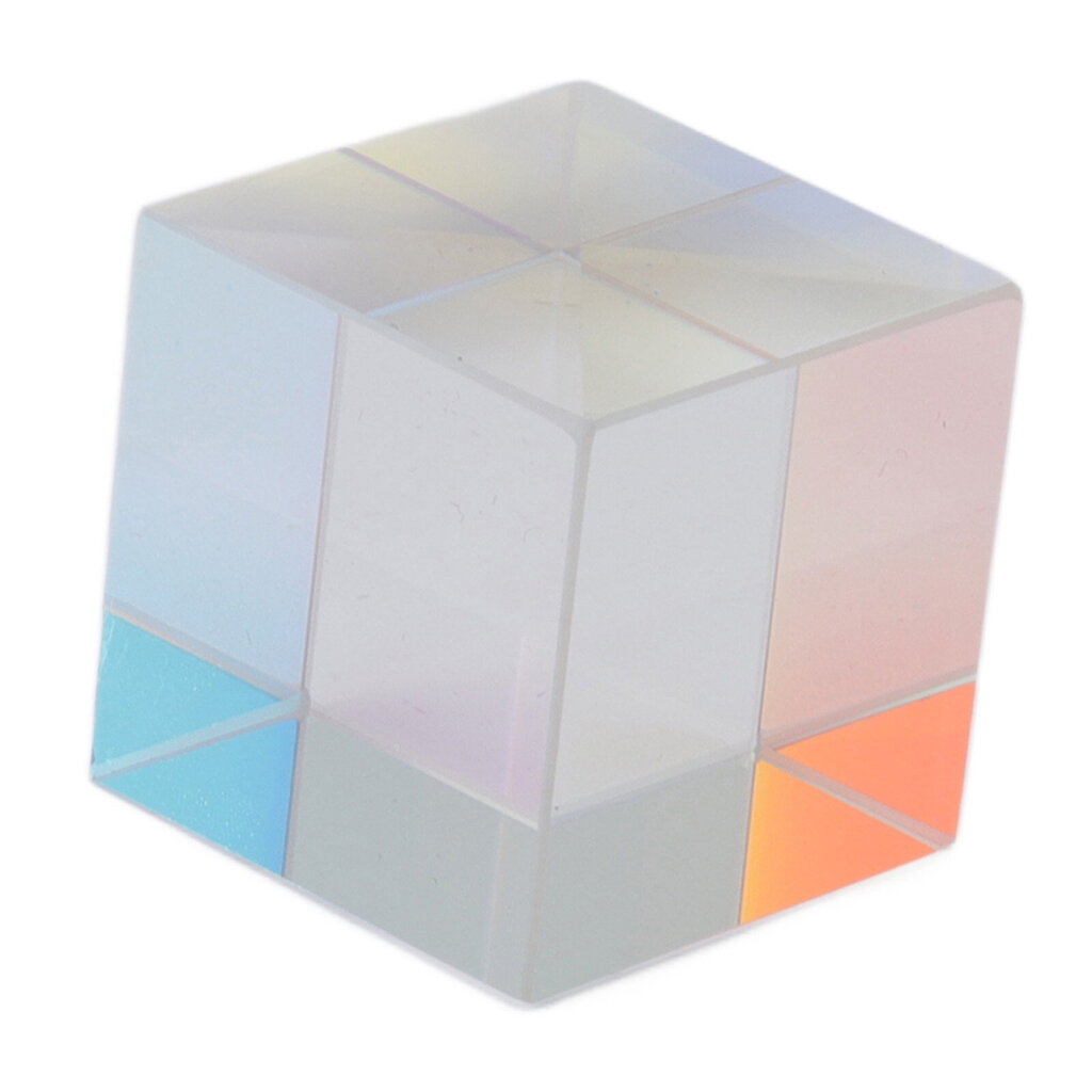 Prisma Kuutio Optinen Lasi RGB Dispersio Väri Kuutio Sun Catcher X Cube Prism Syntymäpäivälahja 20x20x20mm/0.8x0.8x0.8in hinta ja tiedot | Timanttimaalaukset | hobbyhall.fi