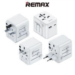 REMAX 12W matkalaturi - sovitin RP-U23, USB, C-tyyppi, (kaikkien maiden pistokkeet) hinta ja tiedot | Puhelimen laturit | hobbyhall.fi