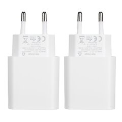 2 kpl PD USB C -laturilohko 25 W PD Type C -pikalaturi IOS 15 100-240 V hinta ja tiedot | Stereojärjestelmät | hobbyhall.fi