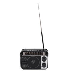 Kannettava lyhytaaltoradio FM AM SW Bluetooth 5.0 monitoimiradio teleskooppiantennilla vanhemmille lapsille musta EU-pistoke 220V hinta ja tiedot | Kelloradiot ja herätyskellot | hobbyhall.fi