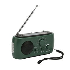 Solar Hand Crank Radio monitoimiladattava hätäradio taskulampputoiminnolla retkeilyyn vihreällä hinta ja tiedot | Kelloradiot ja herätyskellot | hobbyhall.fi