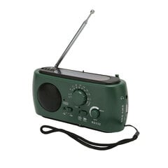 Solar Hand Crank Radio monitoimiladattava hätäradio taskulampputoiminnolla retkeilyyn vihreällä hinta ja tiedot | Kelloradiot ja herätyskellot | hobbyhall.fi