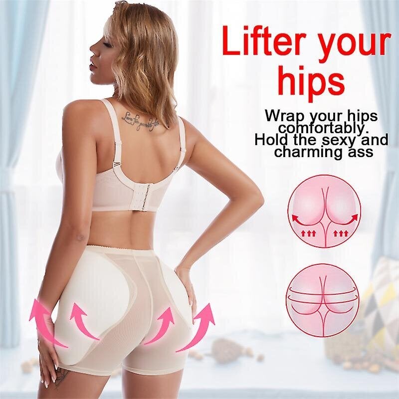 Naisten sieni pehmustetut pikkuhousut Push Up Butt Lifter Fake Ass pikkuhousut Sexy Hip Enhancer Bodyshorts Controlling alusvaatteet pehmuste istuin - Beige hinta ja tiedot | Muotoilevat alusvaatteet | hobbyhall.fi