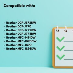 4 värikasetin sarja Brother LC 3213 XL , 11 ml ja 290 sivua mustaa , 7 ml ja 280 sivua kutakin väriä , LC3213XL , yhteensopiva DCP-J572DW DCP-J774DW DCP-J774DW DCP-J774DW DCP-J774DW DCP-J774DW DCP-J77 hinta ja tiedot | Mustekasetit | hobbyhall.fi