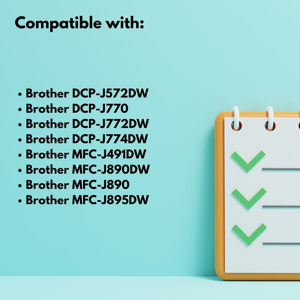 4 värikasetin sarja Brother LC 3213 XL , 11 ml ja 290 sivua mustaa , 7 ml ja 280 sivua kutakin väriä , LC3213XL , yhteensopiva DCP-J572DW DCP-J774DW DCP-J774DW DCP-J774DW DCP-J774DW DCP-J774DW DCP-J77 hinta ja tiedot | Mustekasetit | hobbyhall.fi