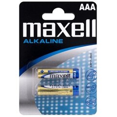 MAXELL alkaalinen paristo AAA LR03 BLISTER * 2 hinta ja tiedot | Paristot | hobbyhall.fi