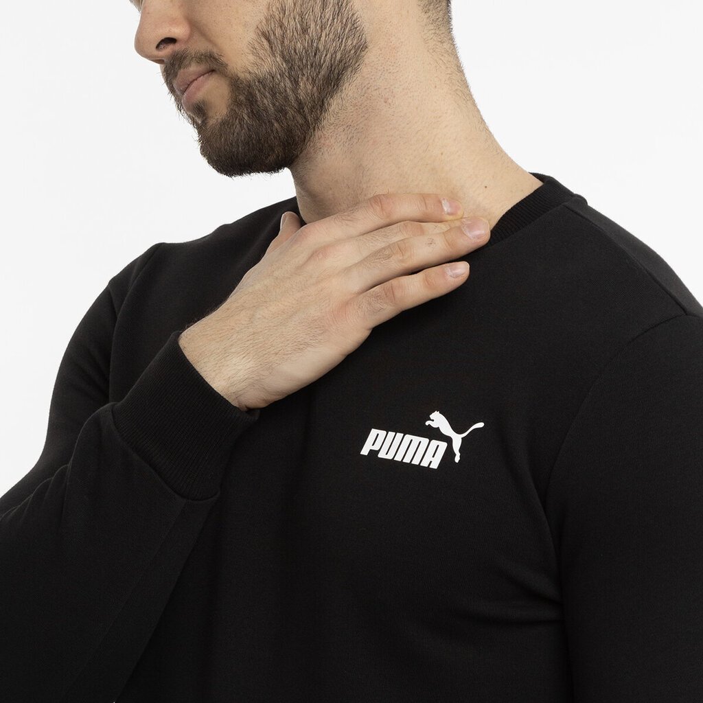 Miesten neule Puma ESS Small Logo Crew 586684 01, musta hinta ja tiedot | Miesten neuleet ja villapaidat | hobbyhall.fi