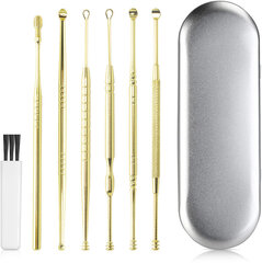 (Gold-A) 6 kpl Korvavahanpoistosarja Korvanpuhdistussarja Ear Pick Earpick Ear Cleaner Spoon Care Ear Cleaner -työkalu vauvan aikuisten korvanhoitoon Curette Set korvavahan poistosarjat hinta ja tiedot | Hierontalaitteet | hobbyhall.fi