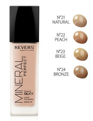 Skysta pudra Revers Mineral Perfect 23-beige, 40 ml hinta ja tiedot | Meikkivoiteet ja puuterit | hobbyhall.fi