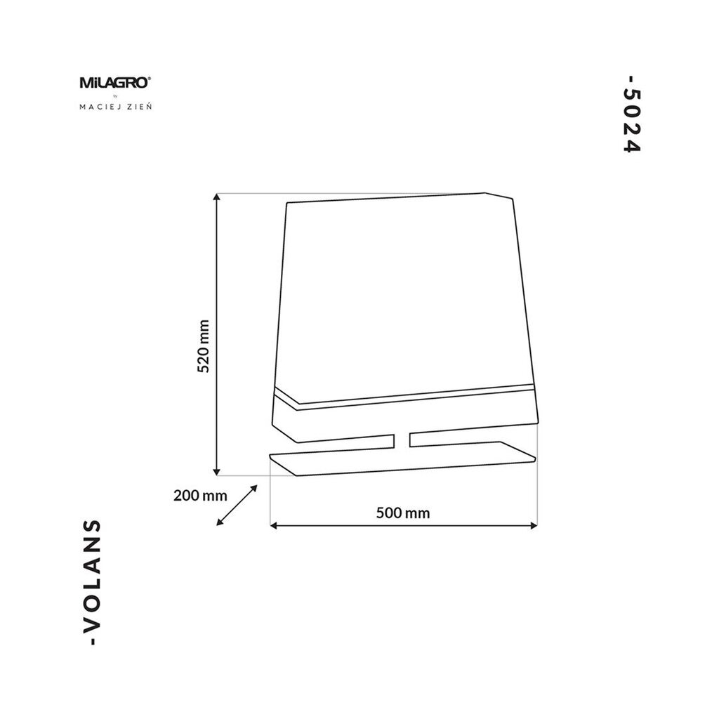 Seinävalaisin volans 1xe27 hinta ja tiedot | Pöytävalaisimet | hobbyhall.fi