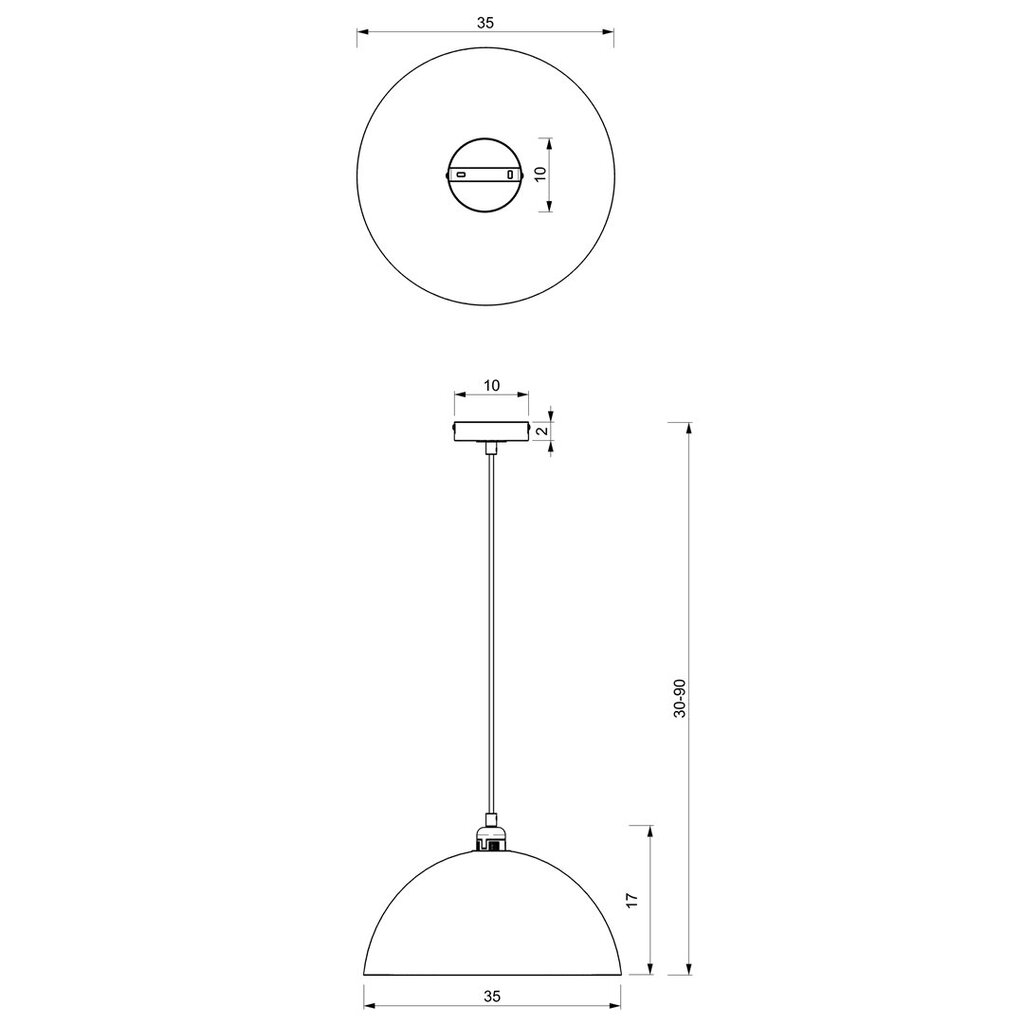 Beta riippuvalaisin 1xe27 35cm hinta ja tiedot | Riippuvalaisimet | hobbyhall.fi