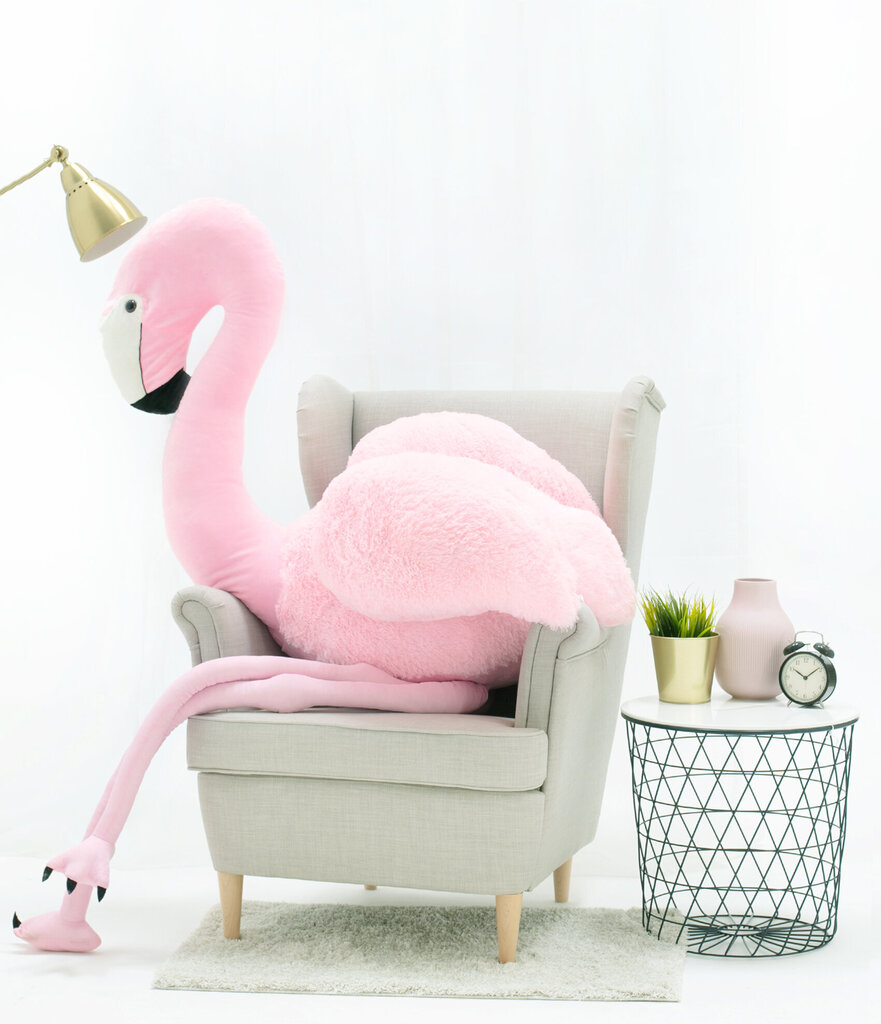 Suuri pehmo Flamingo Fofo 220 cm, vaaleanpunainen, pehmeä lelu hinta ja tiedot | Pehmolelut | hobbyhall.fi