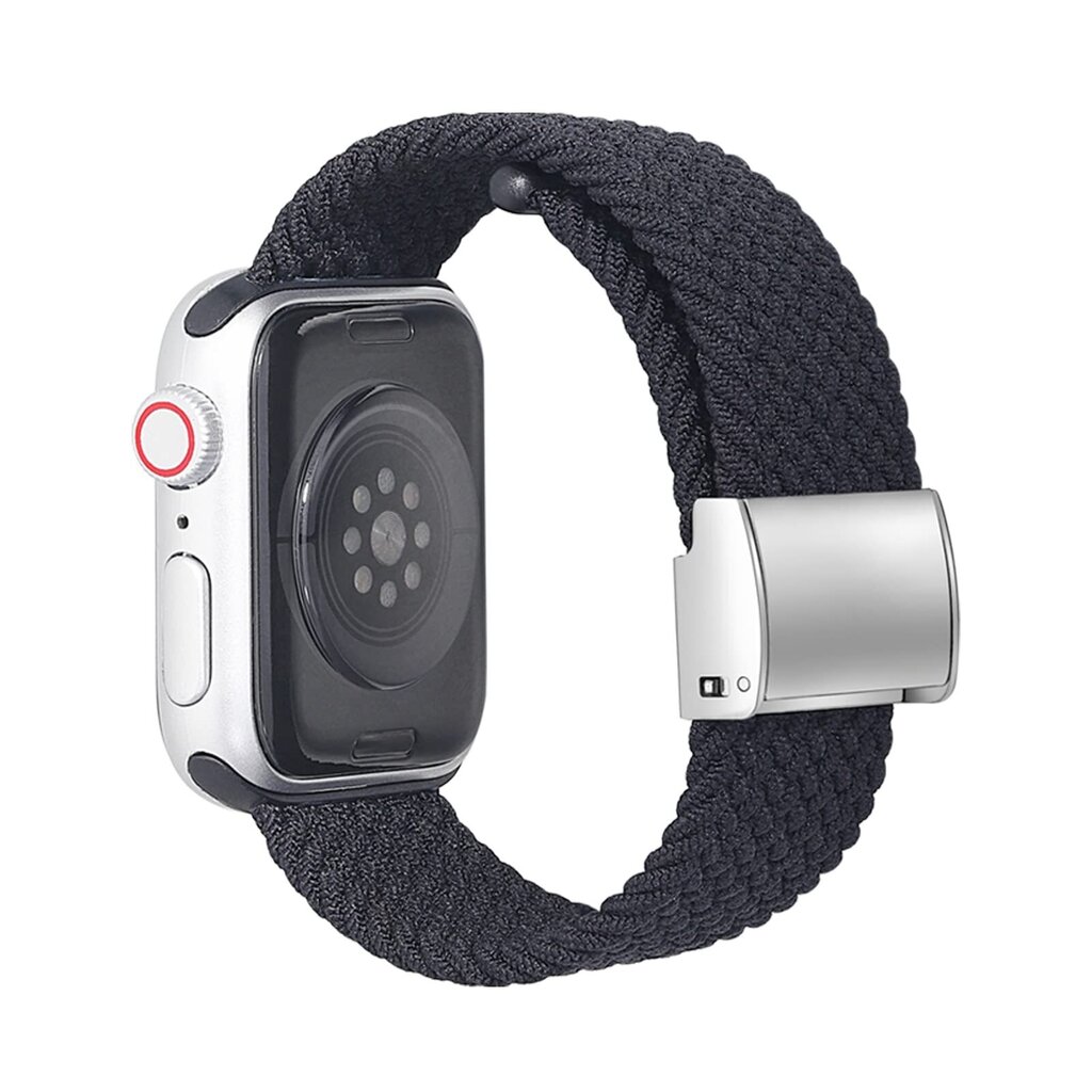 MroTech Turn Stretch Braided IWatch black hinta ja tiedot | Älykellojen ja aktiivisuusrannekkeiden lisätarvikkeet | hobbyhall.fi