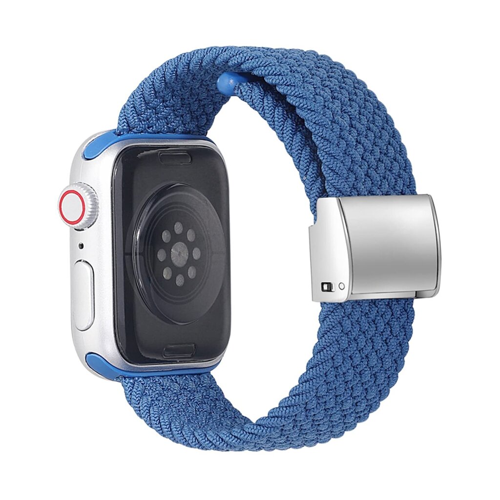 MroTech Turn Stretch Braided IWatch blue hinta ja tiedot | Älykellojen ja aktiivisuusrannekkeiden lisätarvikkeet | hobbyhall.fi