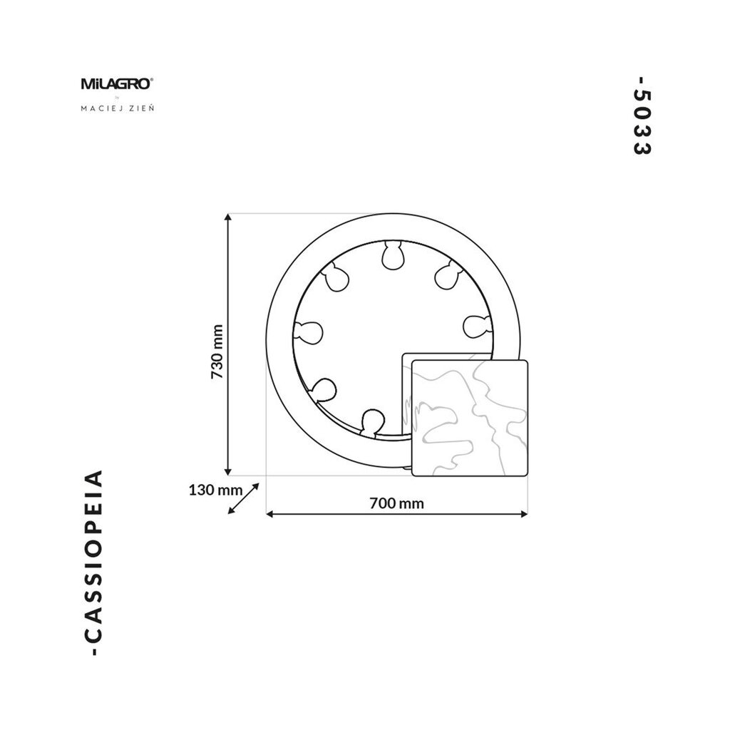 Cassiopeia 9xe14 lattiavalaisin hinta ja tiedot | Riippuvalaisimet | hobbyhall.fi