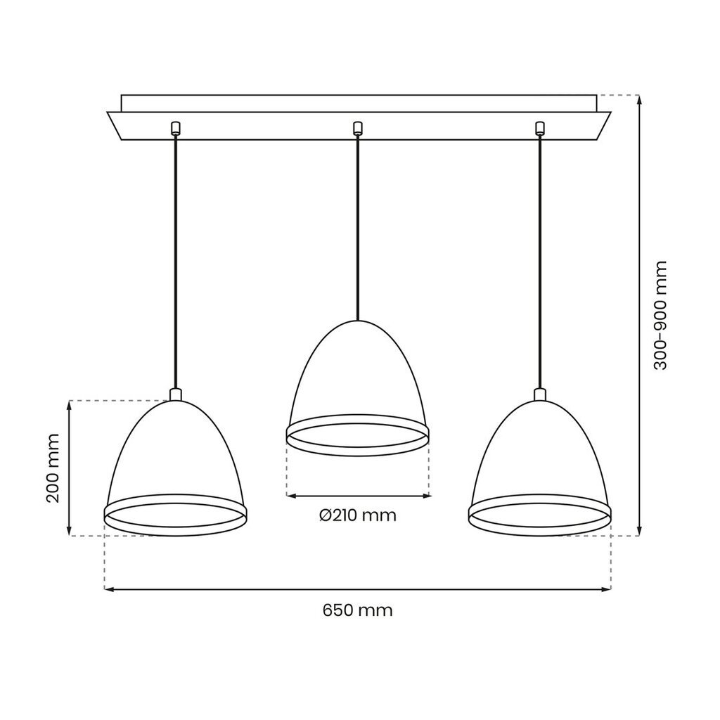 Studio 3xe27 riippuvalaisin, valkoinen hinta ja tiedot | Seinävalaisimet | hobbyhall.fi