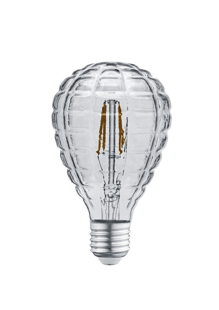 Lamppu kristallikoriste pyöreä LED filament 903 E27 4W 140lm 3000K savu hinta ja tiedot | Lamput | hobbyhall.fi