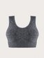 Plus Solid Wireless Bra·Grey·1XL hinta ja tiedot | Naisten aluspaidat | hobbyhall.fi