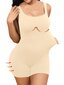 Plus Size Solid Shapewear Rento Mukava vahva Taso Keski Stretch Bodysuit·Aprikoosi·3XL hinta ja tiedot | Naisten aluspaidat | hobbyhall.fi