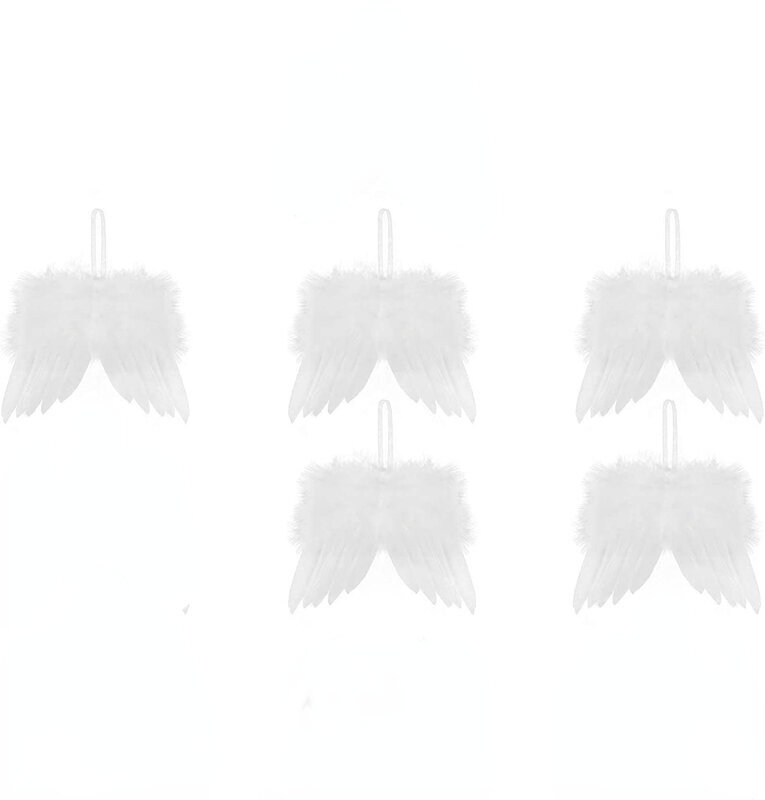 (15x12cm5kpl)1//5/10kpl Angel White Feather Wing joulukuusensisustus Riippuva koriste korkealaatuinen valkoinen hääkoristeen jouluksi jouluksi hinta ja tiedot | Joulukoristeet | hobbyhall.fi