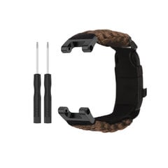 Koskee Huami Amazfit T-Rex/T-Rex pro -monitoimilaitetta Outdoor Survival Tactical Tarranauhalla säädettävä hihna ruskea hinta ja tiedot | Älykellot | hobbyhall.fi