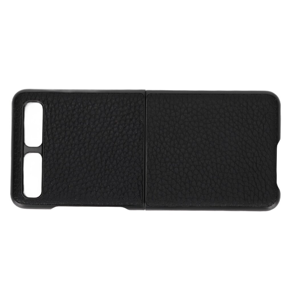 Nahkainen puhelinkuoren suojakuori Samsung Galaxy Z Flip Scratch Cover -kuorelle ShellBlack Type 1 hinta ja tiedot | Puhelimen kuoret ja kotelot | hobbyhall.fi