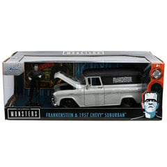 Frankenstein-auto, Chevy Suburban Delivery 1957 + hahmosarja hinta ja tiedot | Poikien lelut | hobbyhall.fi