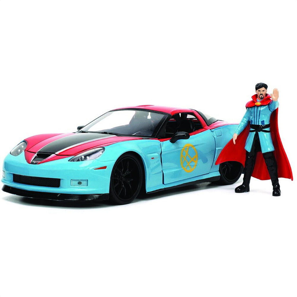 Dr Strange Chevy Corvette ja hahmo 1:24, malli Jada Toys hinta ja tiedot | Poikien lelut | hobbyhall.fi