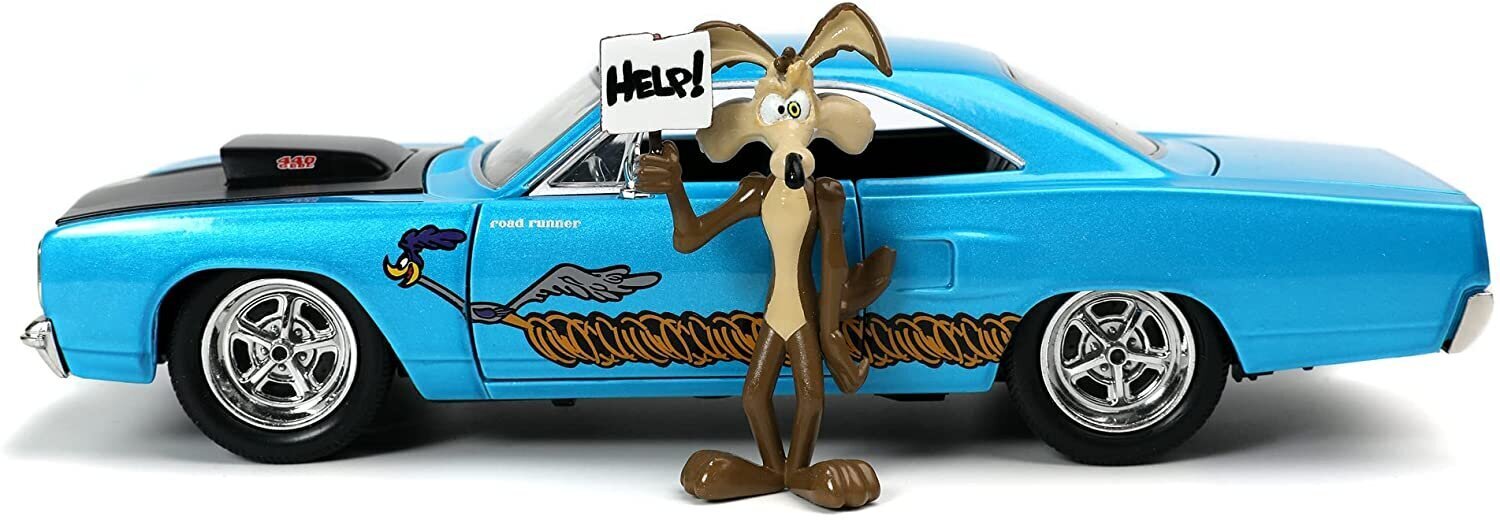 Looney Tunes Road Runner 1/24 valettu malli. hinta ja tiedot | Poikien lelut | hobbyhall.fi